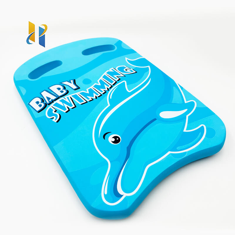 swimming with a kickboard
